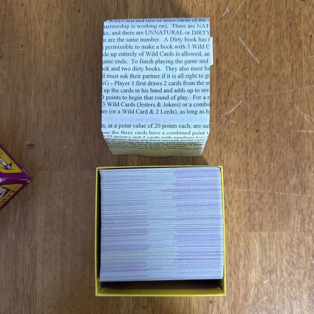 Vintage Hand ‘N Foot Card Game Decks In Cello 1989 JD Ventures USA